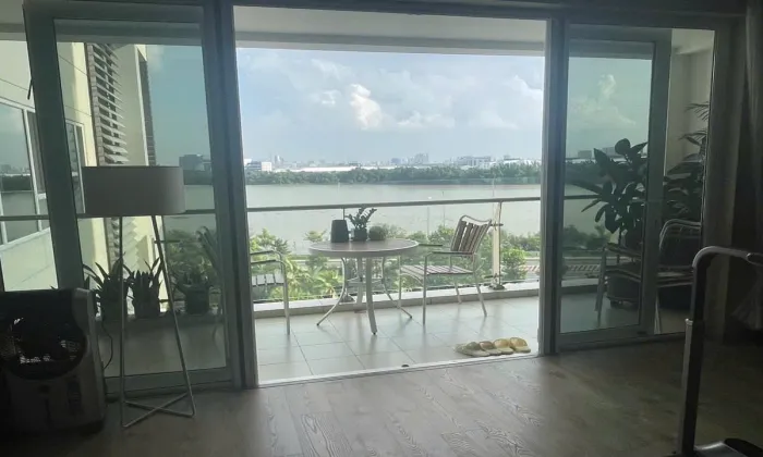 Wooden Floor 220Sqm Three Bedroom Apartment For Rent in Diamond Island 75,000,000 VND/month
