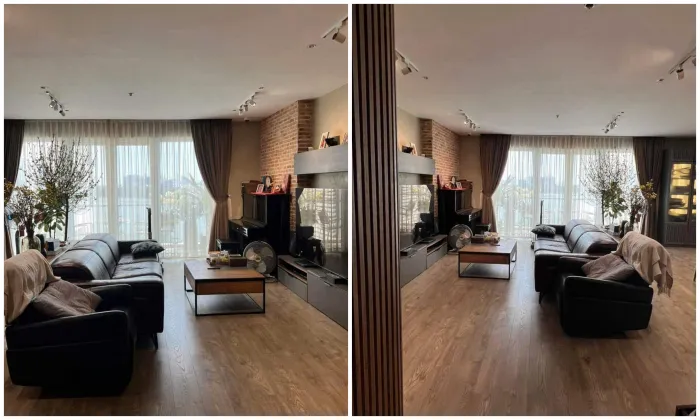 Wooden Floor 220Sqm Three Bedroom Apartment For Rent in Diamond Island 75,000,000 VND/month