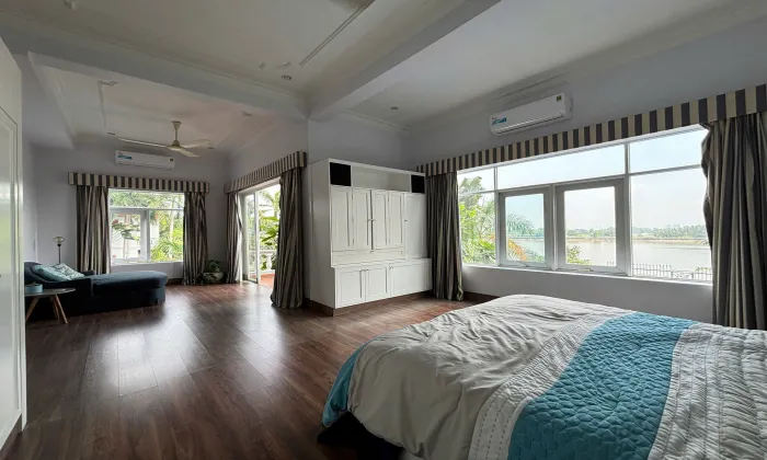 River Front Villa For Rent in Phu Tuong Compound Thao Dien HCMC 650sqm 4,400 USD/month