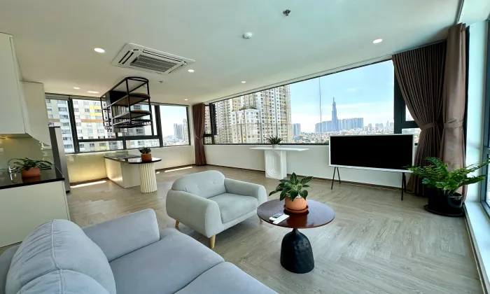 Penthouse Two Bedroom Genuss Serviced Apartment For Rent Thao Dien HCM 110sqm 1,700 USD/month