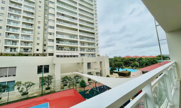 Balcony One Bedroom Sunny Serviced Apartment For Rent in Thao Dien HCM 50sqm 620 USD/month