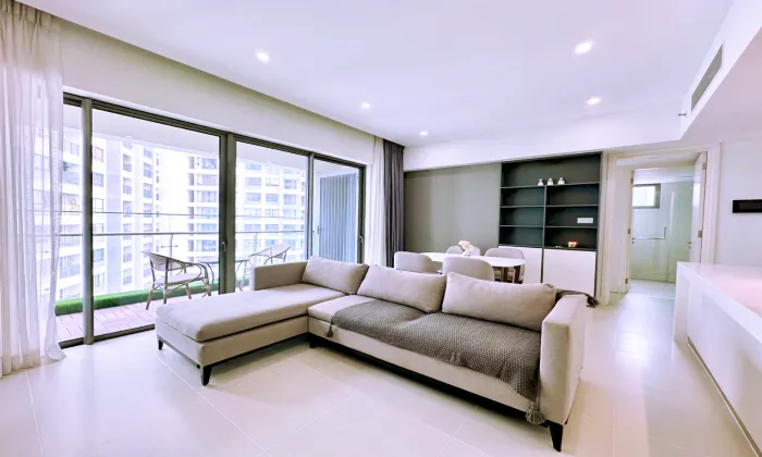 High Floor 02 Bedroom Gateway Apartment For Rent Thao Dien HCM 90sqm 1,400 USD/month