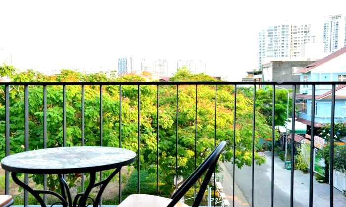 Separate One Bedroom Kim Residence Suites Serviced Apartment For Rent HCM 50sqm 600 USD/month