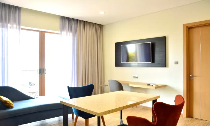 Separate One Bedroom Kim Residence Suites Serviced Apartment For Rent HCM 50sqm 600 USD/month
