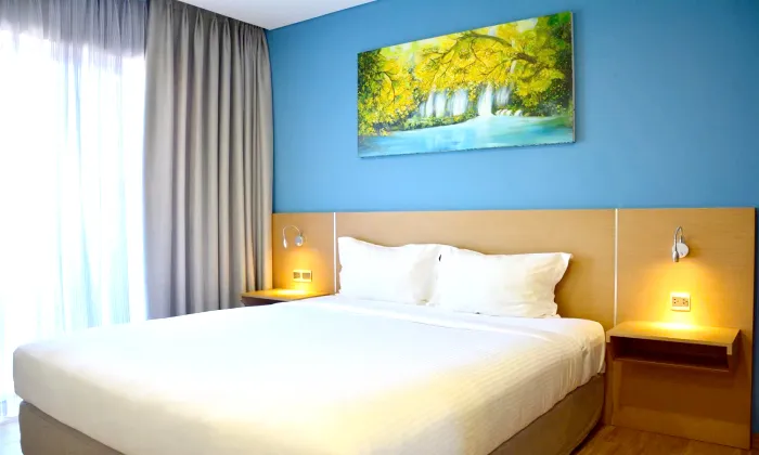 Separate One Bedroom Kim Residence Suites Serviced Apartment For Rent HCM 50sqm 600 USD/month