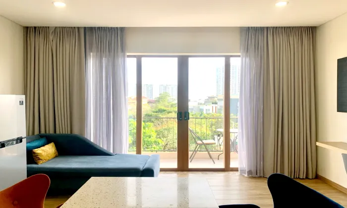 Separate One Bedroom Kim Residence Suites Serviced Apartment For Rent HCM 50sqm 600 USD/month