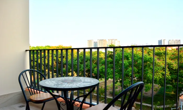 Separate One Bedroom Kim Residence Suites Serviced Apartment For Rent HCM 50sqm 600 USD/month