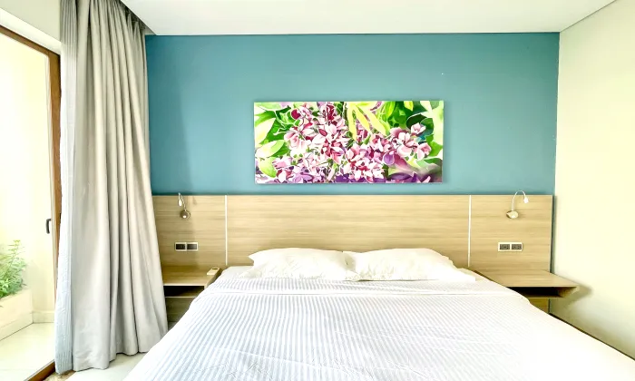 Nice Balcony One Bedroom Kim Residence Apartment For Rent in An Phu HCM 50sqm 600 USD/month