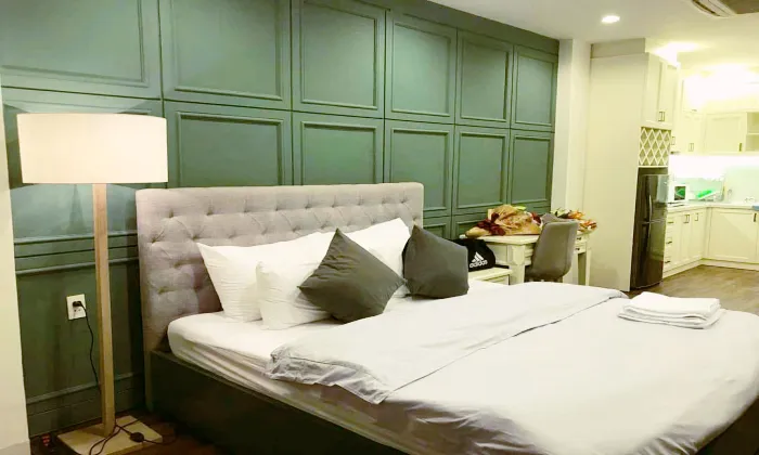 High Quality Interior Studio Justyle Apartment For Rent in Vo Van Tan St HCMC 52sqm 570 USD/month