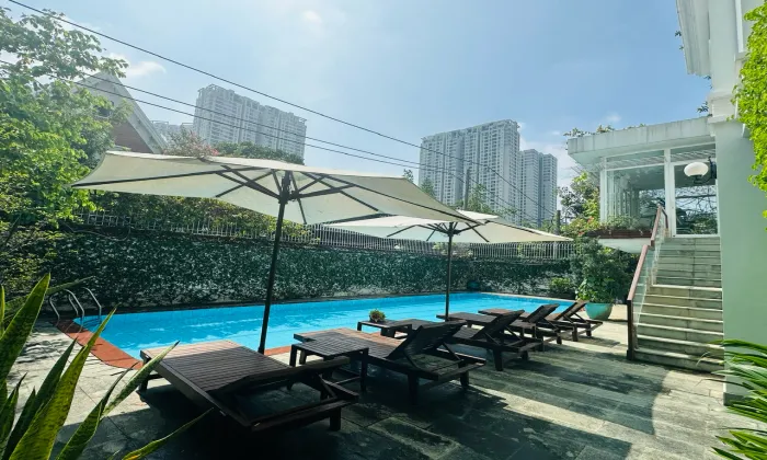 Nice Clean and Secure Villa For Rent in Tran Ngoc Dien Thao Dien Ward HCM 500sqm 3,950 USD/month