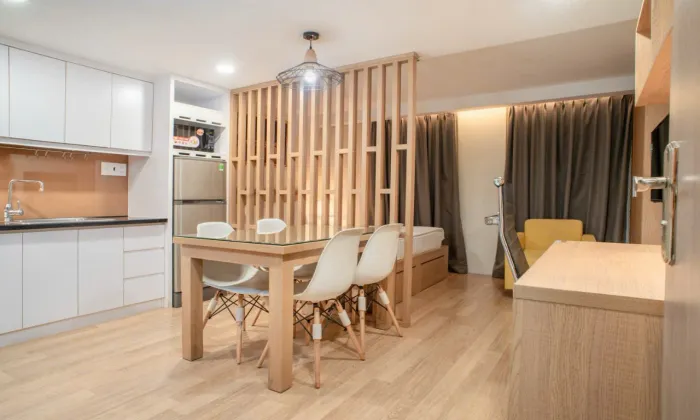 Modern Studio Equinox Serviced Apartment For Rent in Cao Thang District 3 HCM 35sqm 550 USD/month