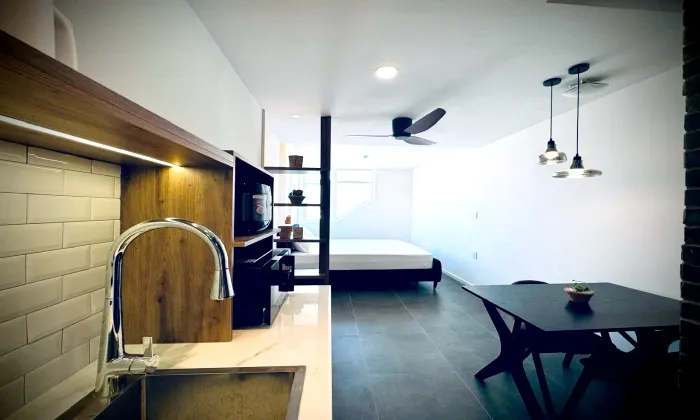 Lovely Studio AnD Home Serviced Apartment For Rent in Thao Dien HCM 40sqm 600 USD/month
