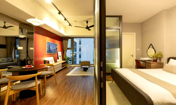 Amazing Decoration Studio One Bedroom Gateway Thao Dien For Rent HCM 45sqm 1,000 USD/month