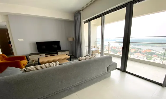 So Great View 03 Bedroom Gateway Thao Dien Apartment For Rent HCM 122sqm 3,300 USD/month