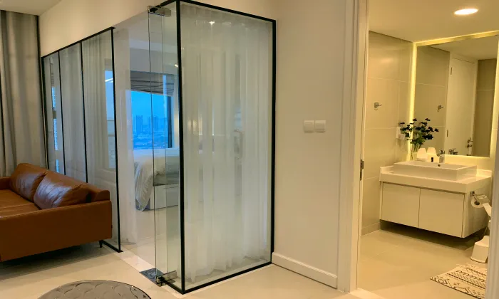 Modern Unit One Bedroom Gateway Thao Dien For Rent in HCMC 59sqm 1,000 USD/month