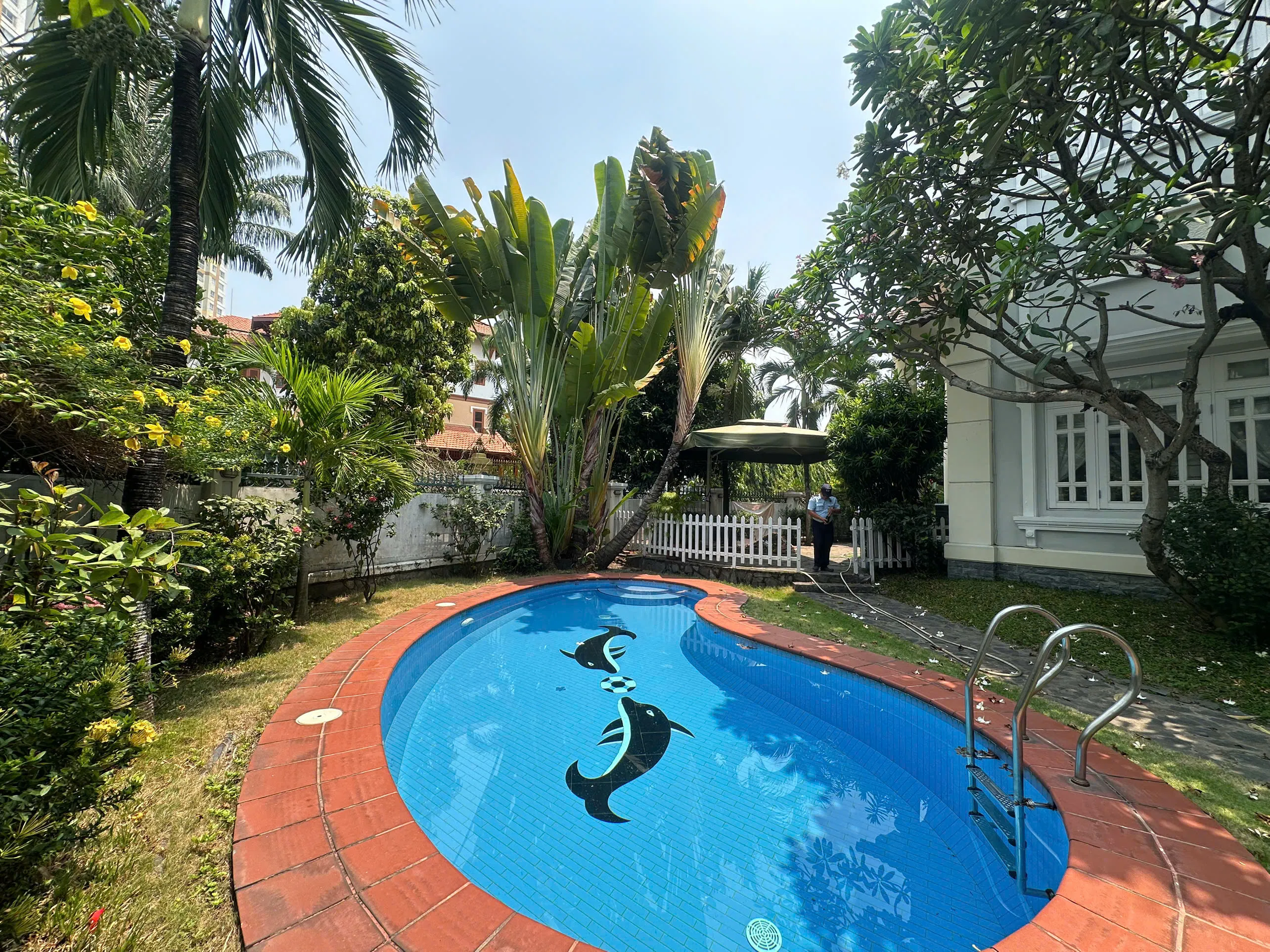 So Good Conditions Villa For Rent in Compound Thao Dien 1 HCMC 700sqm 5,500 USD/month
