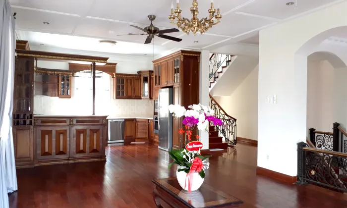 Big Pool Villa For Rent in Eden Compound Nguyen Van Huong Thao Dien HCM 650sqm 6,000 USD/month