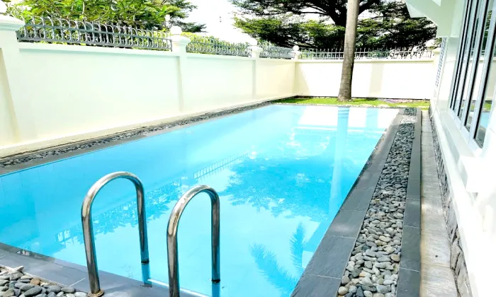 Nice Pool Garden Villa For Rent in 216 Nguyen Van Huong Thao Dien HCM 700sqm 4,000 USD/month