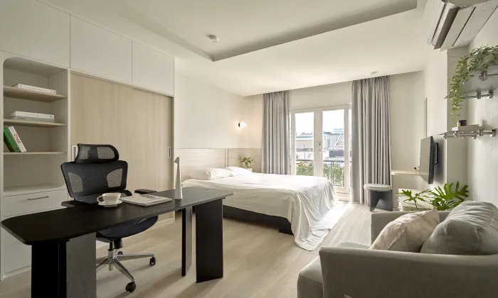 LB Boutique Apartments For Rent in Nguyen Thai Binh District 1 HCMC 45sqm 800 USD/month