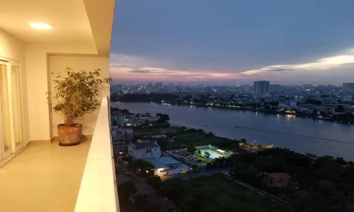 Duplex Partly Furnished River Garden Apartment For Rent Thao Dien HCM 280sqm 3,500 USD/month