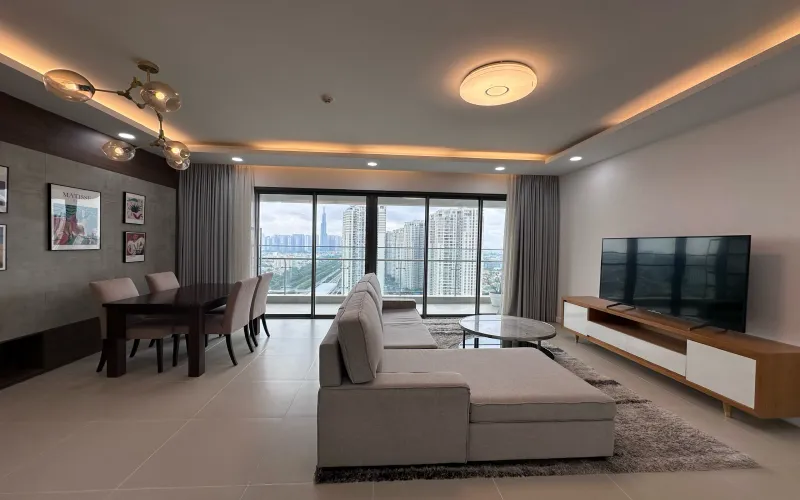 Perfect View Four Bedroom Apartment For Rent in Gateway Thao Dien HCM 143sqm 3,300 USD/month