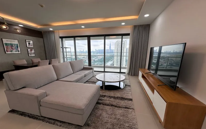 Perfect View Four Bedroom Apartment For Rent in Gateway Thao Dien HCM 143sqm 3,300 USD/month