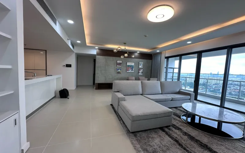 Perfect View Four Bedroom Apartment For Rent in Gateway Thao Dien HCM 143sqm 3,300 USD/month