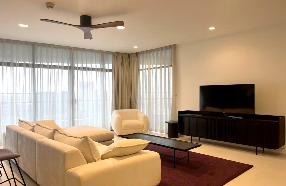Clean New 03 Bedroom City Garden Apartment For Rent Binh Thanh HCMC 145sqm 2,900 USD/month