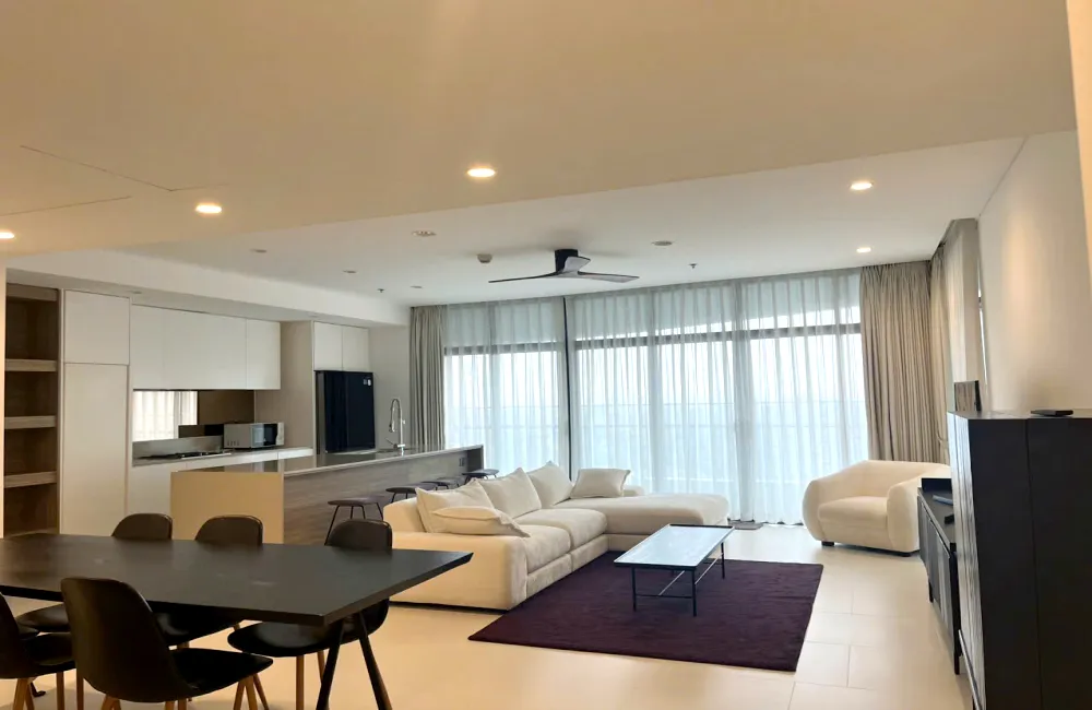 Clean New 03 Bedroom City Garden Apartment For Rent Binh Thanh HCMC 145sqm 2,900 USD/month