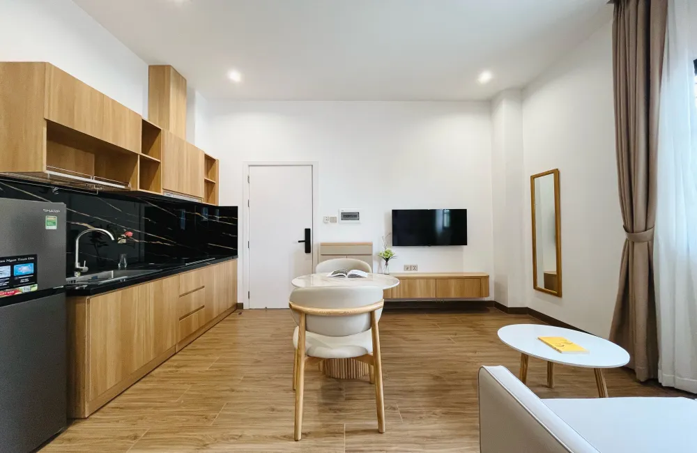 One Bedroom Go Villa Serviced Apartment in Vo Nguyen Giap St Thao Dien HCM 45sqm 600 USD/month