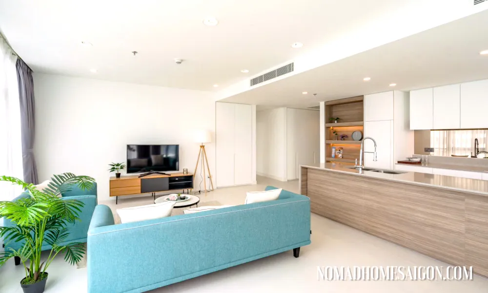 Good Rent Three Bedroom City Garden Apartment For Rent Binh Thanh HCMC 136sqm 2,200 USD/month