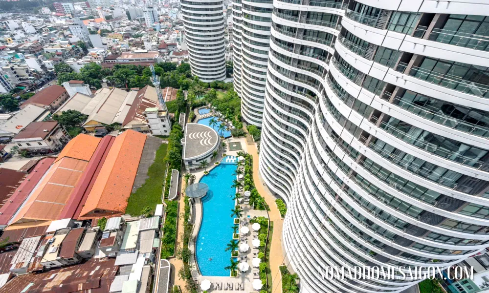 Good Rent Three Bedroom City Garden Apartment For Rent Binh Thanh HCMC 136sqm 2,200 USD/month