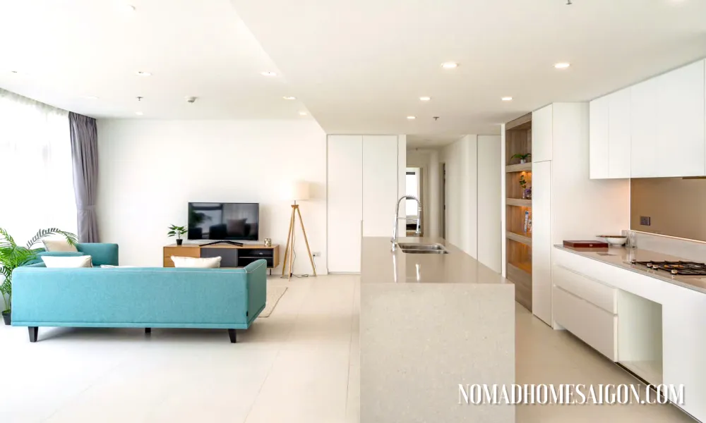 Good Rent Three Bedroom City Garden Apartment For Rent Binh Thanh HCMC 136sqm 2,200 USD/month
