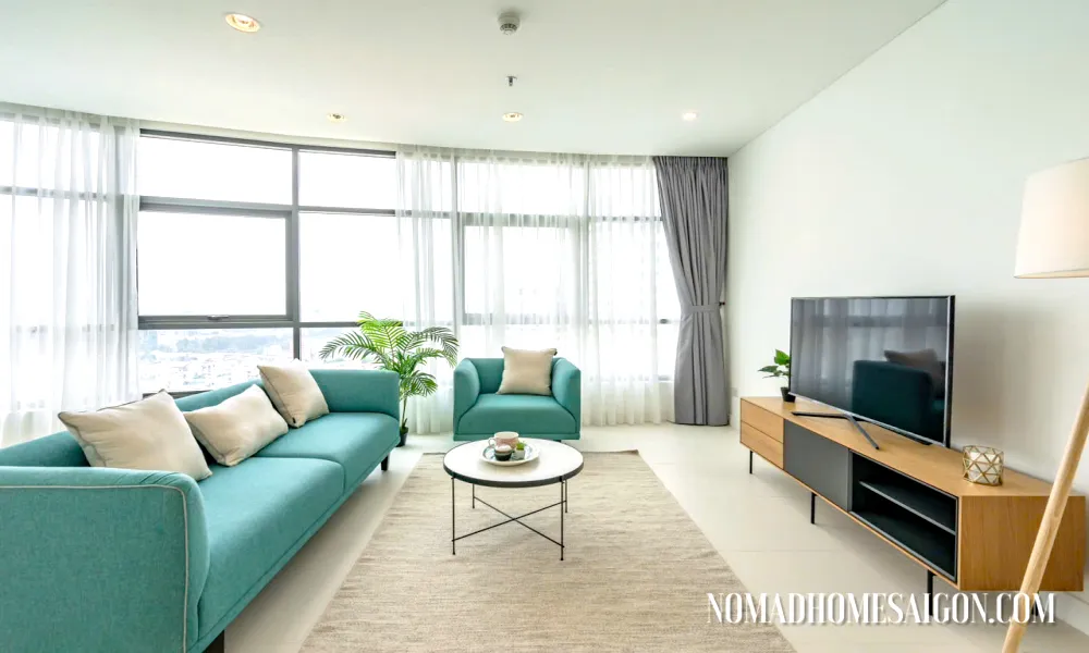 Good Rent Three Bedroom City Garden Apartment For Rent Binh Thanh HCMC 136sqm 2,200 USD/month