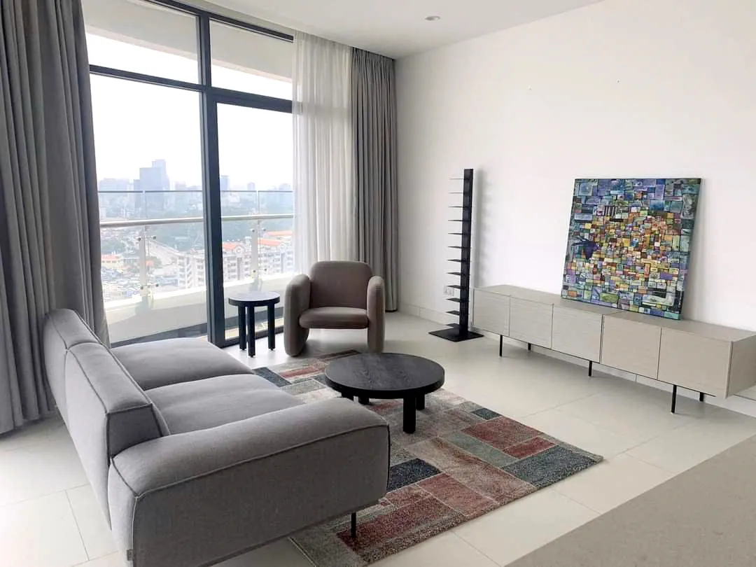 Simply Decoration 02 Bedroom City Garden Apartment For Rent HCMC 101sqm 1,500 USD/month