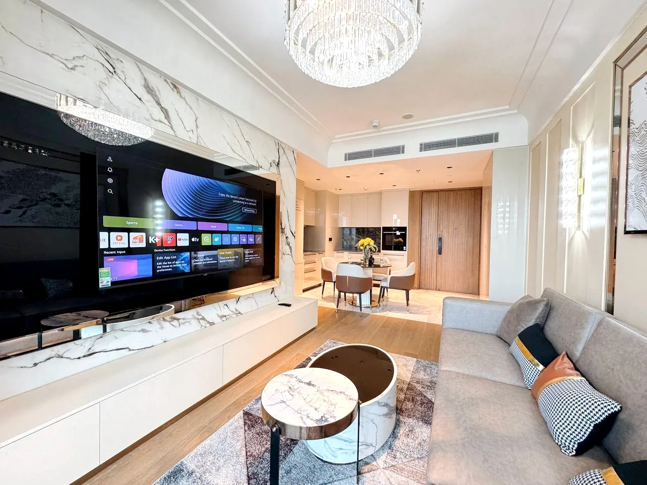 River view 02 Bedroom Grand Marina Sai Gon Apartment District 1 HCMC 87sqm 4,000 USD/month