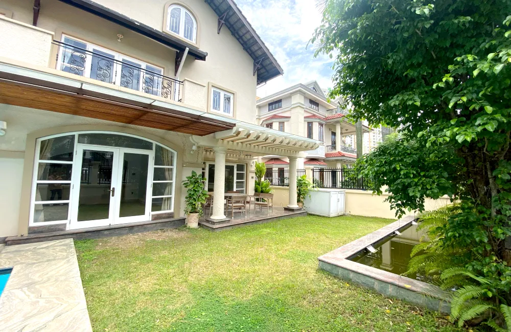 Good Garden and Pool Villa For Rent in Compound Thao Dien 1 HCMC 600sqm 5,500 USD/month