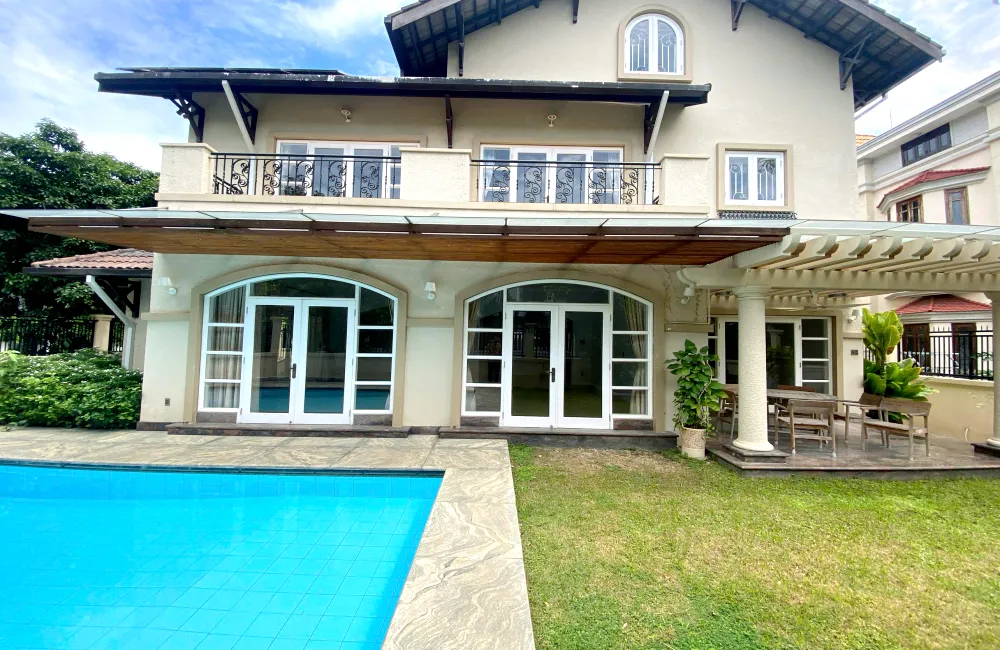 Good Garden and Pool Villa For Rent in Compound Thao Dien 1 HCMC 600sqm 5,500 USD/month