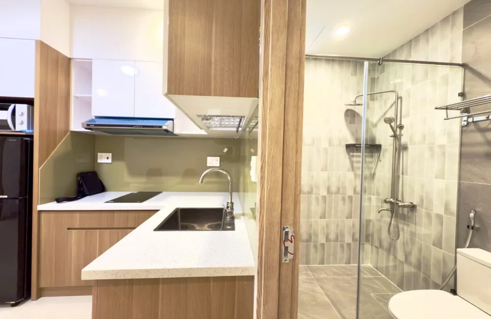 Brand New One Bedroom Serviced Apartment Street 63 Thao Dien HCMC 45sqm 600 USD/month