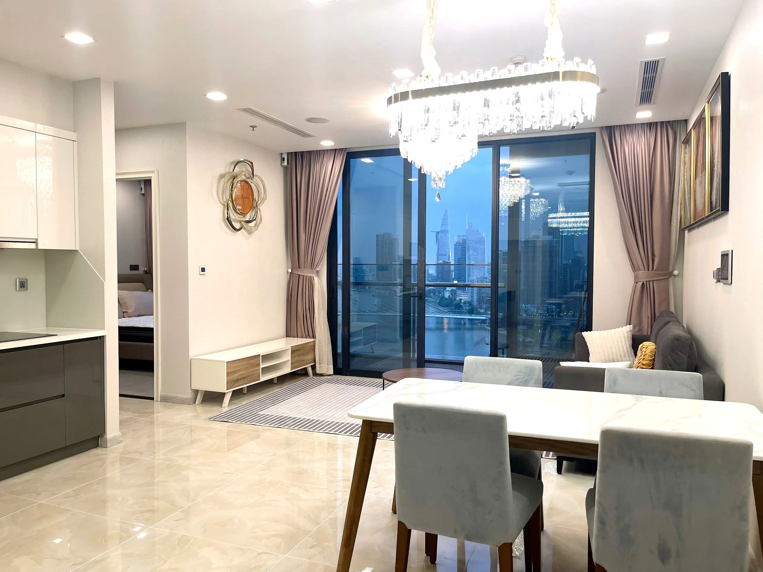IFC Marina View 02 Bedroom Vinhomes Golden River Apartment District 1 HCMC 79sqm 1,500 USD/month