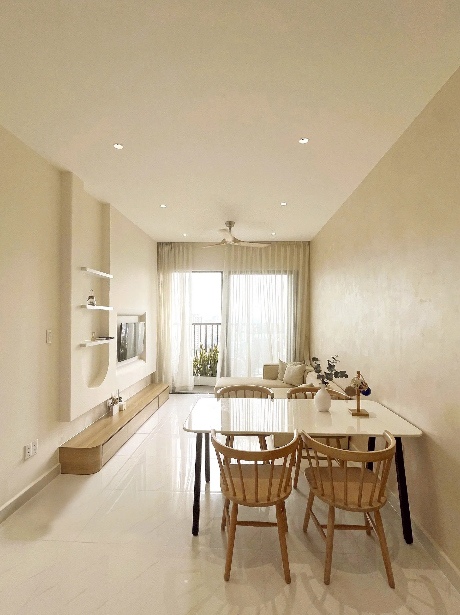 One Bedroom and Study Room Safira Khang Dien Apartment For Rent HCMC 55sqm 500 USD/month