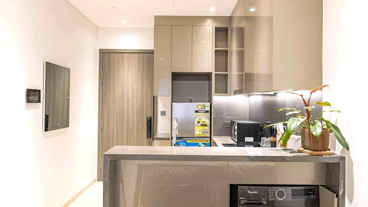 Quiet And Safe 01 Bedroom The Marq District 1 For rent in HCMC 51sqm 1,150 USD/month