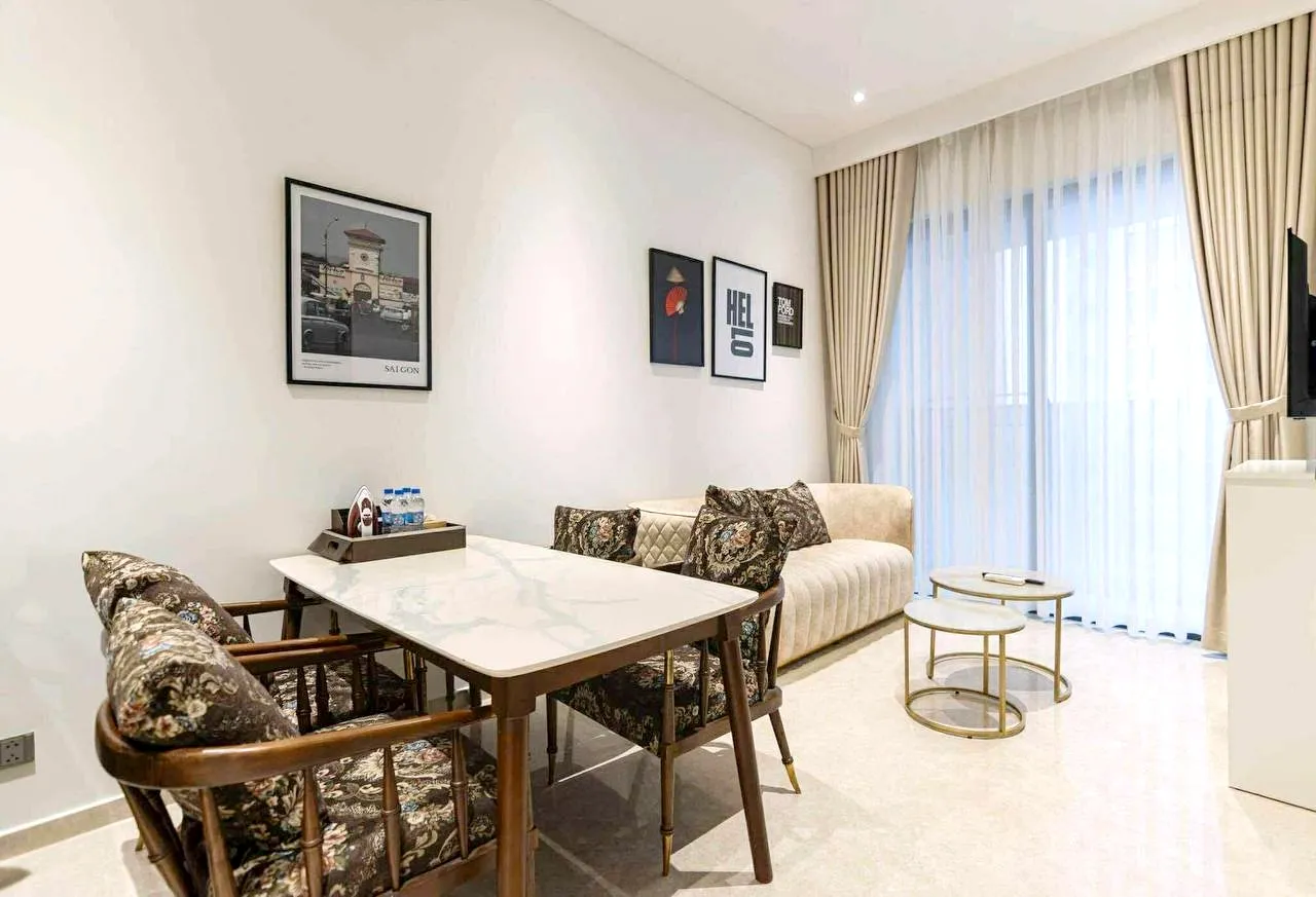 Quiet And Safe 01 Bedroom The Marq District 1 For rent in HCMC 51sqm 1,150 USD/month