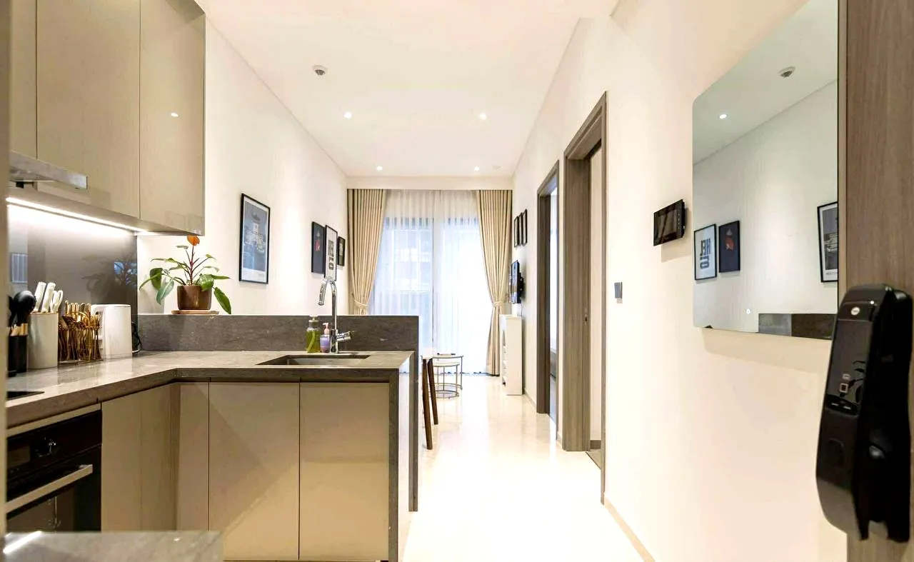Quiet And Safe 01 Bedroom The Marq District 1 For rent in HCMC 51sqm 1,150 USD/month