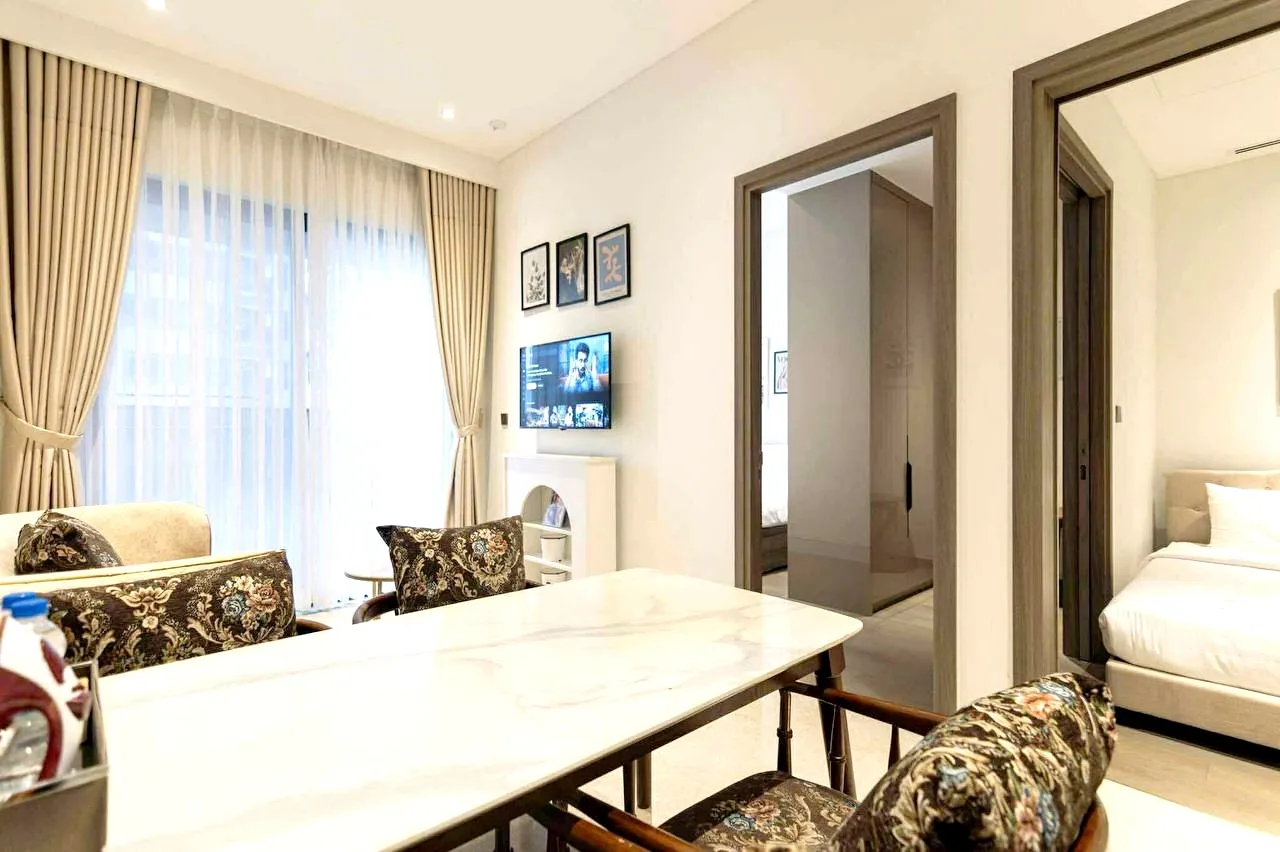Quiet And Safe 01 Bedroom The Marq District 1 For rent in HCMC 51sqm 1,150 USD/month
