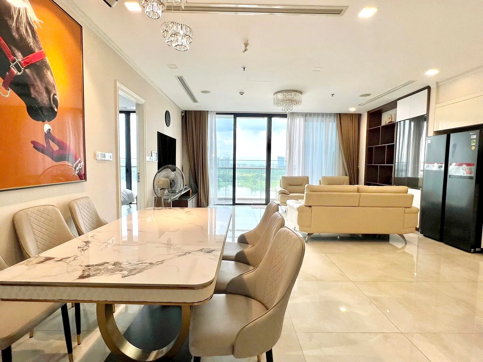 River view 03 Bedroom Vinhomes Golden River Apartment District 1 HCMC 118sqm 2,100 USD/month