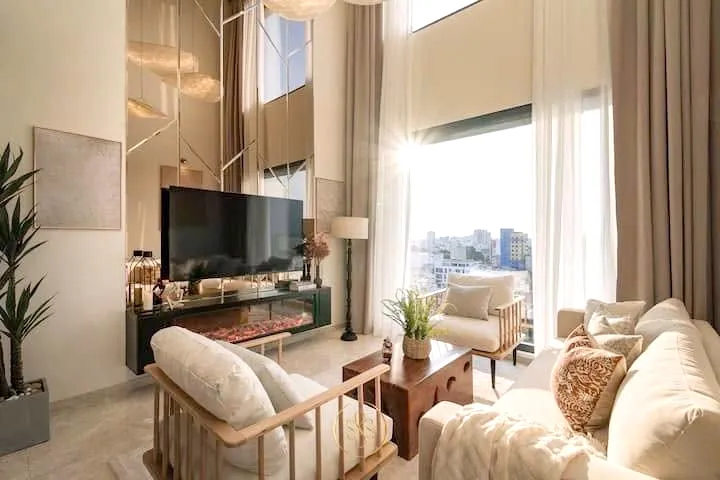 High Ceiling 04 Bedroom The Marq Apartment District 1 For Rent In HCMC 143sqm 3,300 USD/month