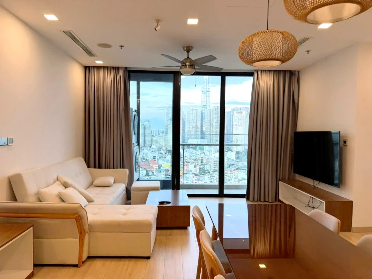 Full view 02 Bedroom Vinhomes Golden River Apartment District 1 HCMC 79sqm 1,500 USD/month