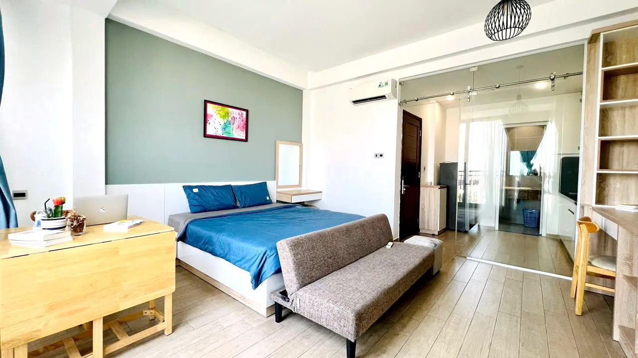Big Studio M-Z Serviced Apartment For Rent in Thao Dien HCMC 40sqm 500 USD/month