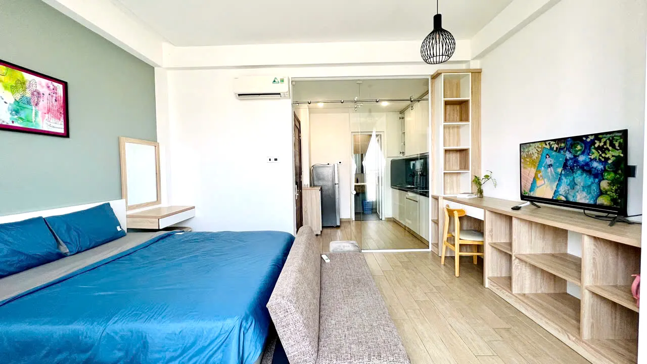 Big Studio M-Z Serviced Apartment For Rent in Thao Dien HCMC 40sqm 500 USD/month